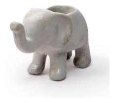 Vasinho Vaso Decorativo De Cimento Cachepot Miniatura Elefante - Sweet Home