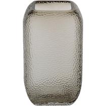 VASO 20x12x12cm VIDRO CINZA