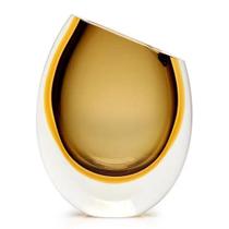 Vaso 210 MS Bicolor Fumê Com Âmbar Cristais Cá d'oro - Pç