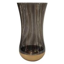 Vaso 34cm Dourado / Fume - Btc