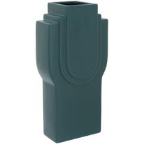 VASO 34x18x11cm CERÂMICA VERDE OPALA