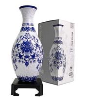 Vaso 3D Pintoo S1032 Classic Indigo Age - Quebra-Cabeça com Copo d'água