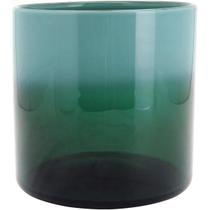 VASO ALLINA DECORATIVO CACHEPÔ 20x20x20cm VIDRO VERDE VASO ALLINA DECORATIVO CACHEPÔ 20x20x20cm VIDRO VERDE