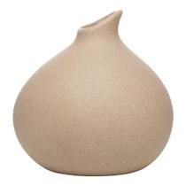 Vaso Ampola 17,5cm x 15cm x 17cm Bege Cerâmica Wolff Vaso Ampola 17,5cm x 15cm x 17cm Bege Cerâmica Wolff