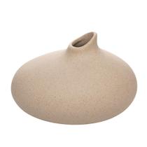 Vaso Ampola 18cm x 15,5cm x 11,5cm Bege Cerâmica Wolff Vaso Ampola 18cm x 15,5cm x 11,5cm Bege Cerâmica Wolff