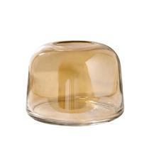 Vaso Ampoule Âmbar P 13,5 X 13,5 X 10 cm Vidro Casa Del Grande