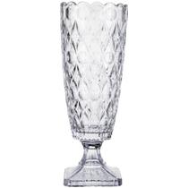 Vaso Angelica em cristal ecologico com pe D15xA41cm - L'Hermitage