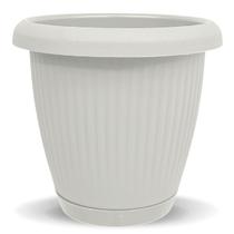 Vaso Anti Dengue com Prato Embutido 19,6lts Cinza CL Usual - Usual Utilidades