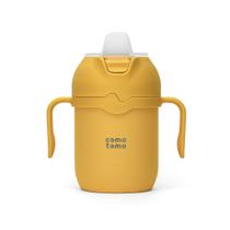 Vaso Antiderrame para Niños Pequeños Comotomo 240 ml Aislado Amarillo
