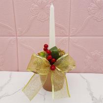 Vaso Aparador Porta Vela Arranjo Centro Mesa Natalino 30cm B