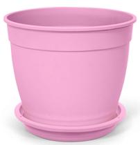 Vaso Aquarela C/Prato N 1,5 Nutriplan Rosa Bebe