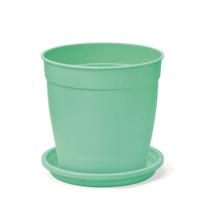 Vaso Aquarela com Prato 2,5 (1L) Verde NUTRIPLAN