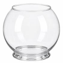 Vaso Aquário de Vidro com Base Redondo 1,4L Transparente para Terrário Plantas Flores Arranjos e Decoração