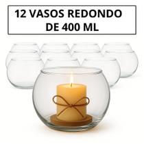 Vaso Aquário mini pequeno 400 ml kit 12 redondo vidro lembrancinha festa evento comemoração casamento formatura Vaso Aquário mini pequeno 400 ml kit 12 redondo vidro lembrancinha festa evento comemoração casamento formatura