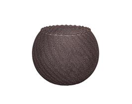Vaso Aquário Mini Vidro Marrom c/textura Flor/Festa/Arranjo