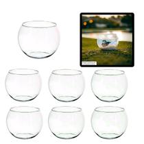 Vaso Aquario redondo 800 ml kit 6 vidro