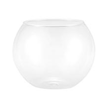 Vaso Aquário Redondo De Vidro 800Ml Decoração Flores Vaso Aquário Redondo De Vidro 800Ml Decoração Flores