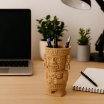 Vaso Asteca design com história e textura Miira Studio