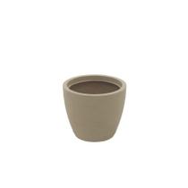 Vaso Asteca em Polietileno Bege com Prato 32 Cm - Tramontina