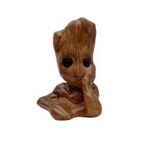 Vaso Baby Groot em Gesso Esmaltado - Artesanal