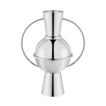 Vaso Babylon Grande Alto Prata Vaso Babylon Grande Alto Prata