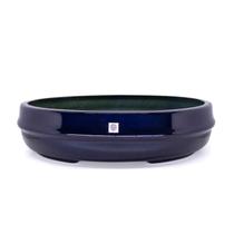 Vaso Bacia Decorativo Osaka Azul Perolizado M 11,5x44X36 cm - D'Rossi