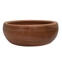 Vaso Bacia para Suculenta 26 x 10cm Cor Tabaco Envelhecido Vaso Bacia para Suculenta 26 x 10cm Cor Tabaco Envelhecido