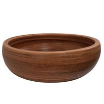 Vaso Bacia para Suculenta 33 x 10cm Cor Tabaco Envelhecido Vaso Bacia para Suculenta 33 x 10cm Cor Tabaco Envelhecido