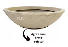 Vaso Bacia Planta Flor Polietileno Decorativo Suculenta N3-bege Vaso Bacia Planta Flor Polietileno Decorativo Suculenta N3-bege