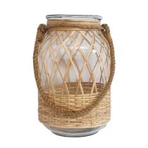 Vaso Bahamas vidro e fibra sintética 21,5x30cm -L Hermitage Vaso Bahamas vidro e fibra sintética 21,5x30cm -L Hermitage