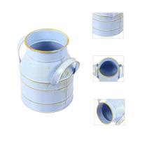 Vaso Balde De Flores Decorativo De Ânfora De Ferro leiteira