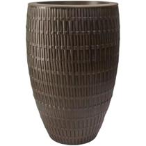 Vaso Bambu Oval 30 Carvalho