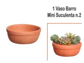 Vaso barro cerâmico mini suculenta n.2 jardim e flores