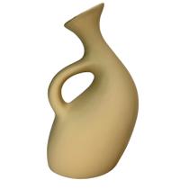 Vaso Bege Ceramica 18x12x28,5cm
