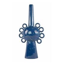 Vaso Benzara Kary Blue Ceramic 58 cm Design 3D Vaso Benzara Kary Blue Ceramic 58 cm Design 3D