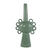 Vaso Benzara Kary Narrow 58 cm em cerâmica verde sálvia Vaso Benzara Kary Narrow 58 cm em cerâmica verde sálvia