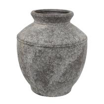 Vaso Benzara Modern Pot Shape Antique Marrom Cinza 41 cm Vaso Benzara Modern Pot Shape Antique Marrom Cinza 41 cm