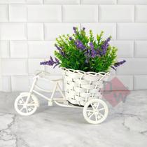 Vaso Bicicleta Miniatura com Arranjo de Flores - Decoração