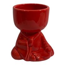 Vaso Bob Cachepot Buda de Porcelana para Suculentas10x8,5cm