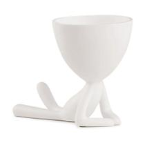 Vaso Bob Plants Branco em Poliresina 12415 - Mart Vaso Bob Plants Branco em Poliresina 12415 - Mart