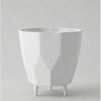 Vaso Bojo Facetado 27x26 Polietileno Resistente Decorativo Jardim Interno e Externo