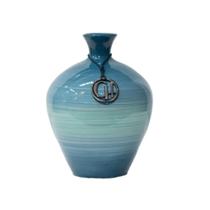 Vaso Bojudo Com Aba 30,5X20x20cm Alto Brilho Beach - Carolina Haveroth Vaso Bojudo Com Aba 30,5X20x20cm Alto Brilho Beach - Carolina Haveroth