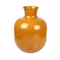Vaso bojudo decorativo de metal 42x29x14cm Vaso bojudo decorativo de metal 42x29x14cm