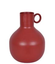 Vaso bojudo decorativo em metal marrom 15cm Vaso bojudo decorativo em metal marrom 15cm