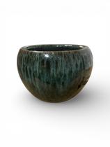 Vaso Bola em Cerâmica Esmaltado Pequeno em diversas Cores A12cm L14cm