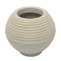 Vaso bola step 36 branco marmore vasap