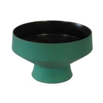 Vaso Bowl Ceramica Verde Interior Preto Decoração Luxo