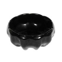 Vaso Bowl Cristal Murano Preto Sofisticado Design Luxo