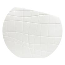 Vaso branco 30x9xh25cm ceramica