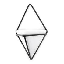 Vaso Branco Triangular Linha Vasos De Parede - Burguina
